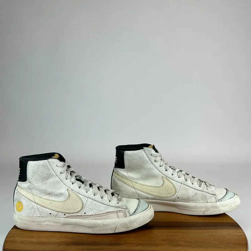 Mens Nike Blazer Mid 77 Dia De Los Muertos Leather Shoes Sneakers Size 8 M GUC